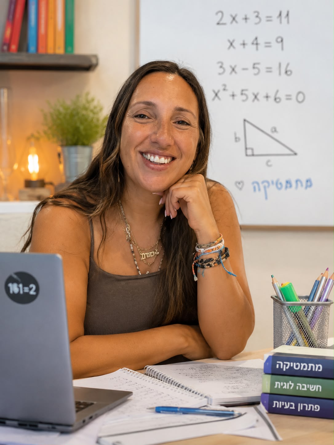 שונית זהבי בן סימון, מורה למתמטיקה ומייסדת מיישרים קו